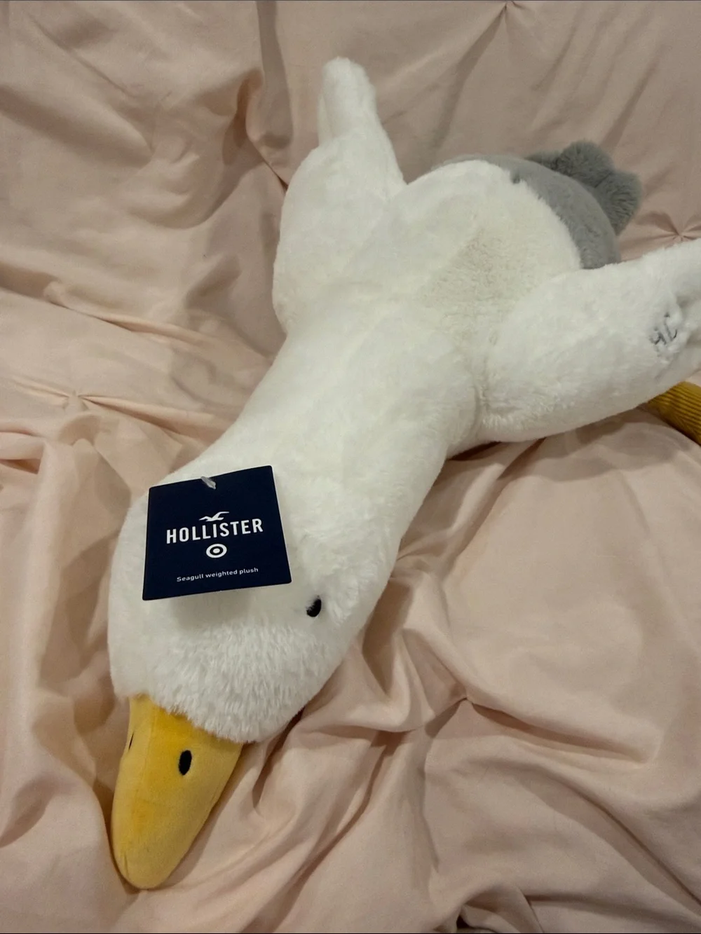 Hollister White & Yellow Plush Seagull